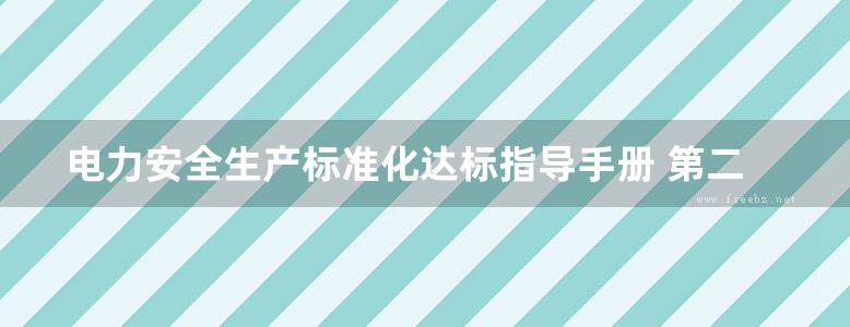 电力安全生产标准化达标指导手册 第二分册 电网企业